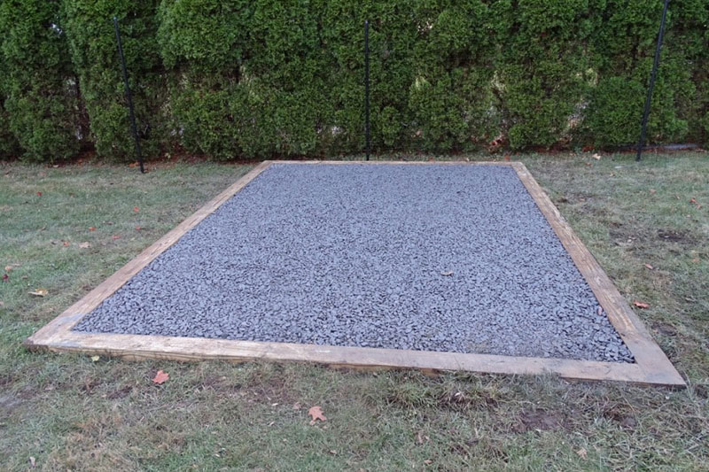 The Finished Shed Pad
